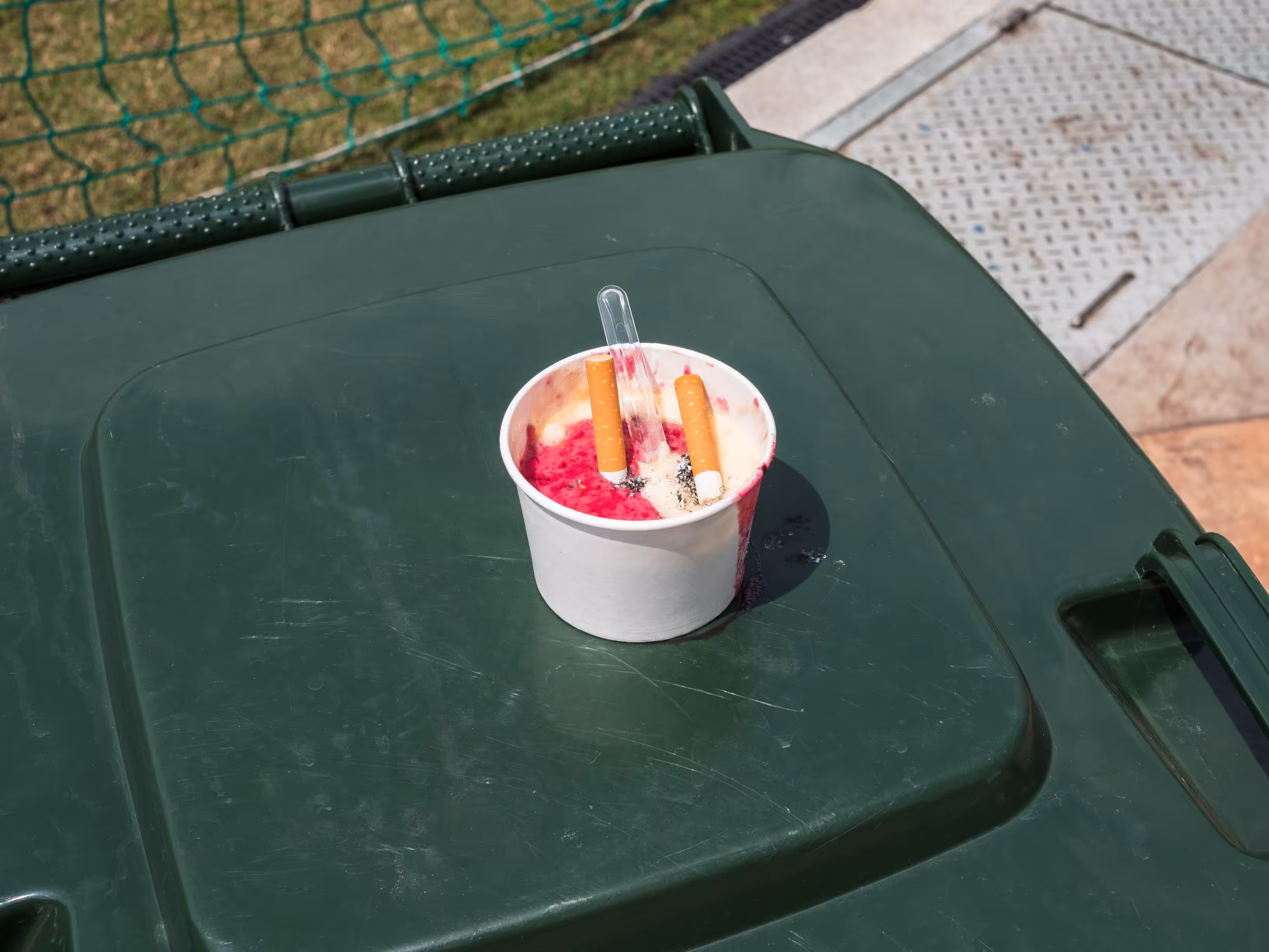 strawberry vanilla with extra toppings