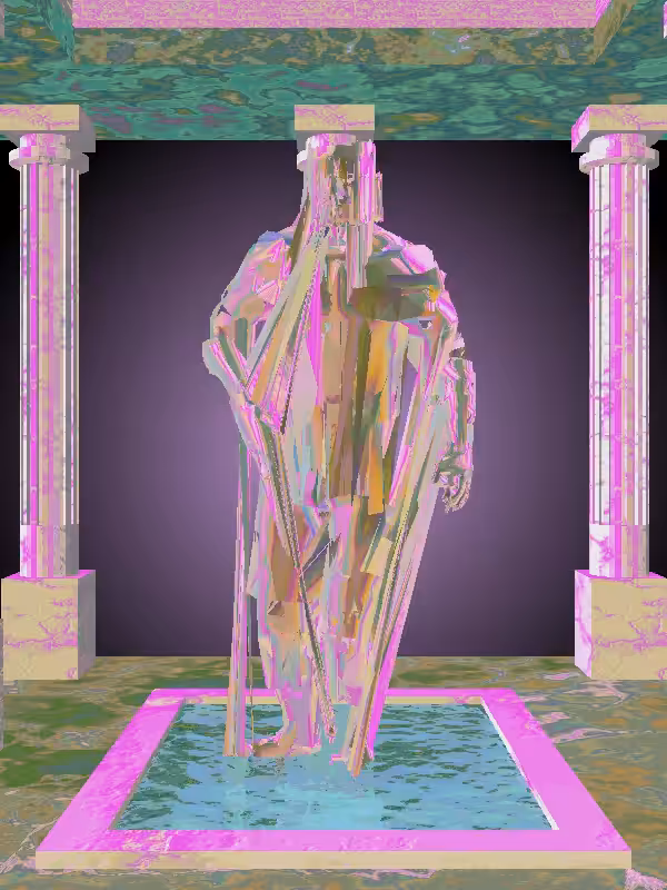 HeavenComputer: The Injured Shimmery Violet Garden Man #306