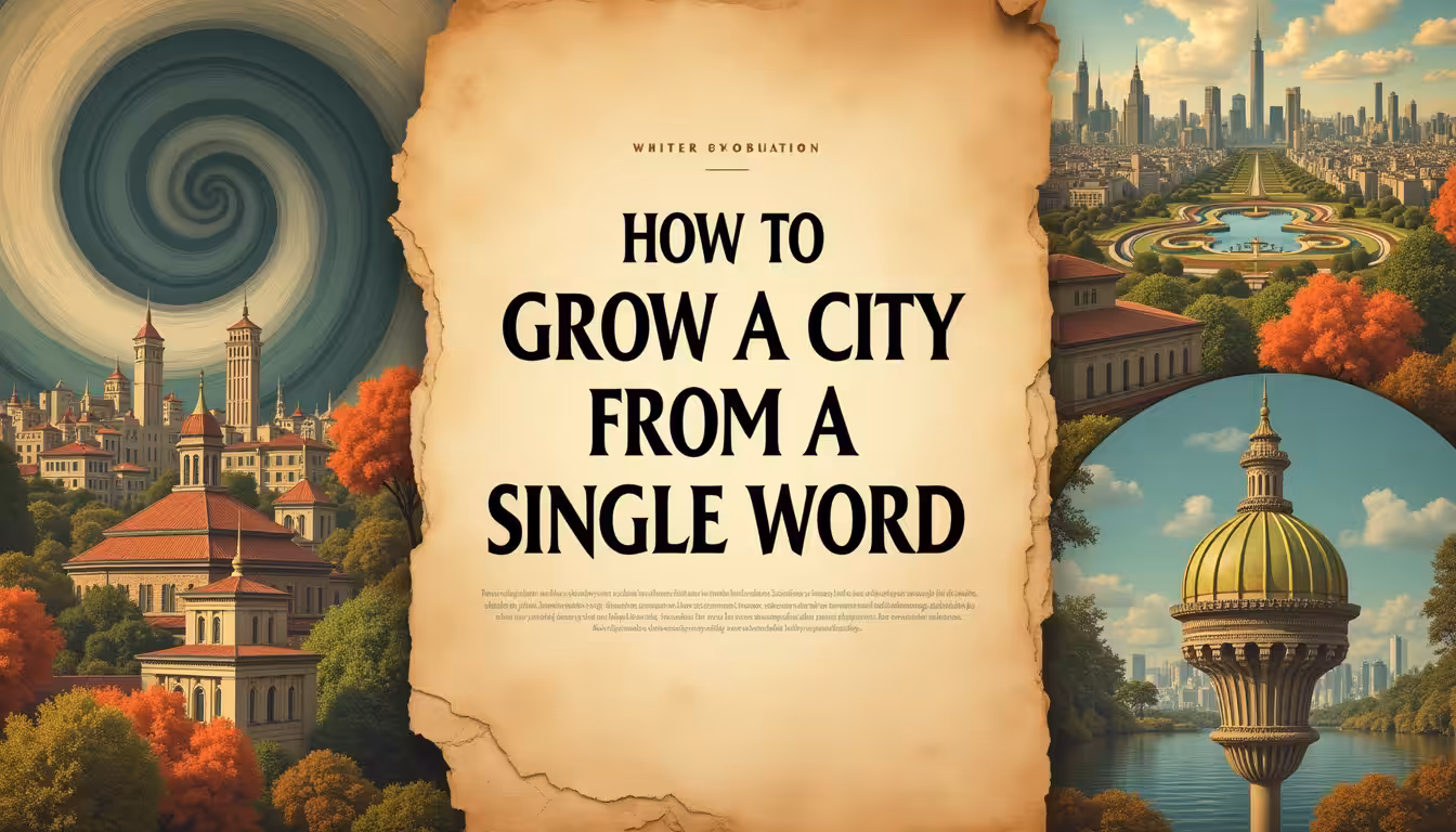 How to Grow a City from a Single Word