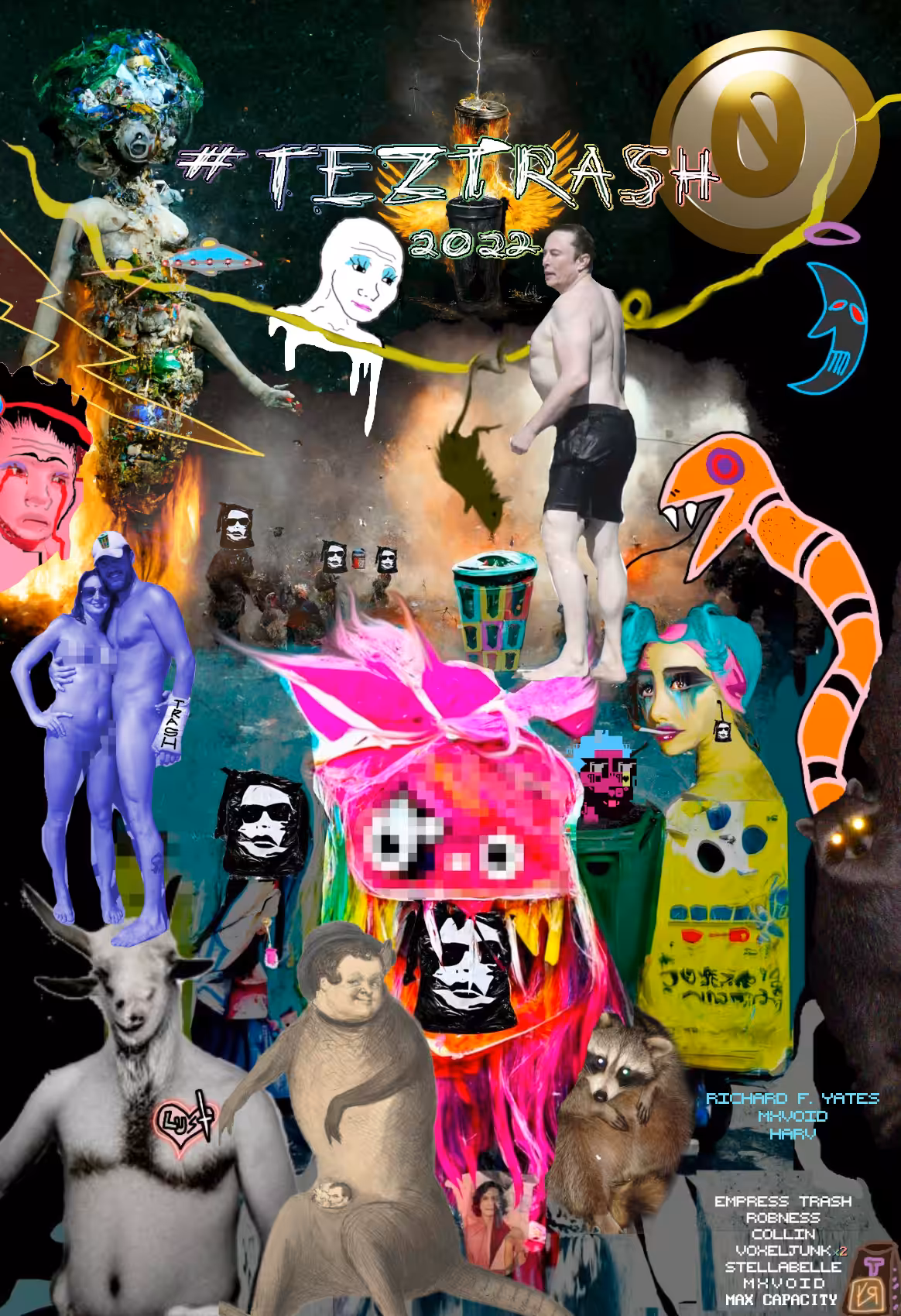 Trashposter V2: #TEZTRASH 2022 Collab: VENGEANCE EDITION