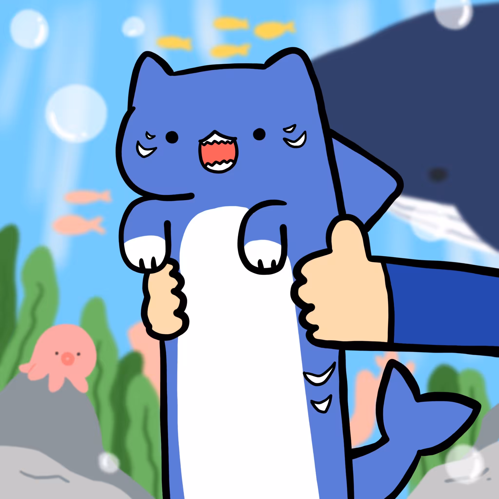Long long Shark cat #084
