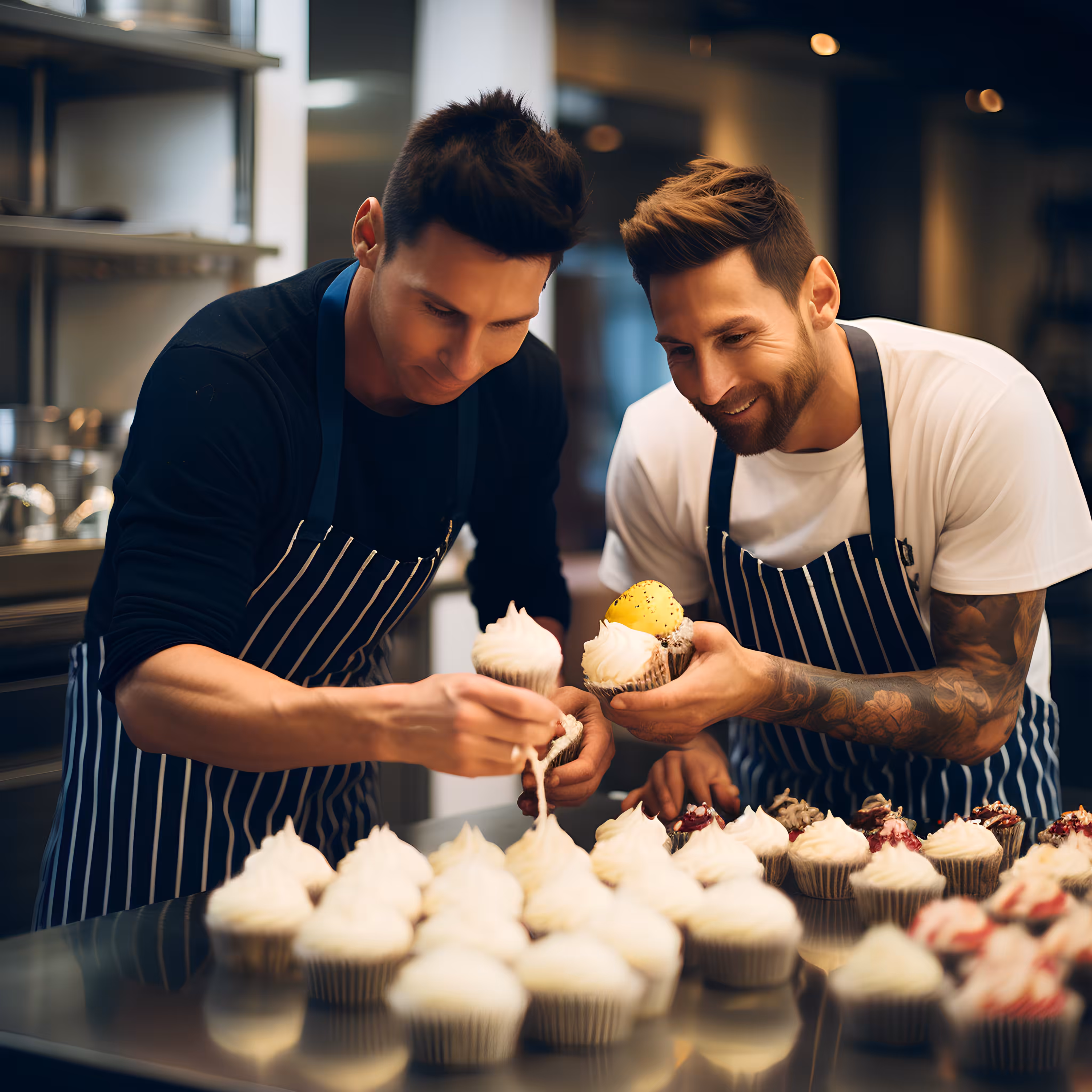 Ronaldo & Messi Cupcake Love 