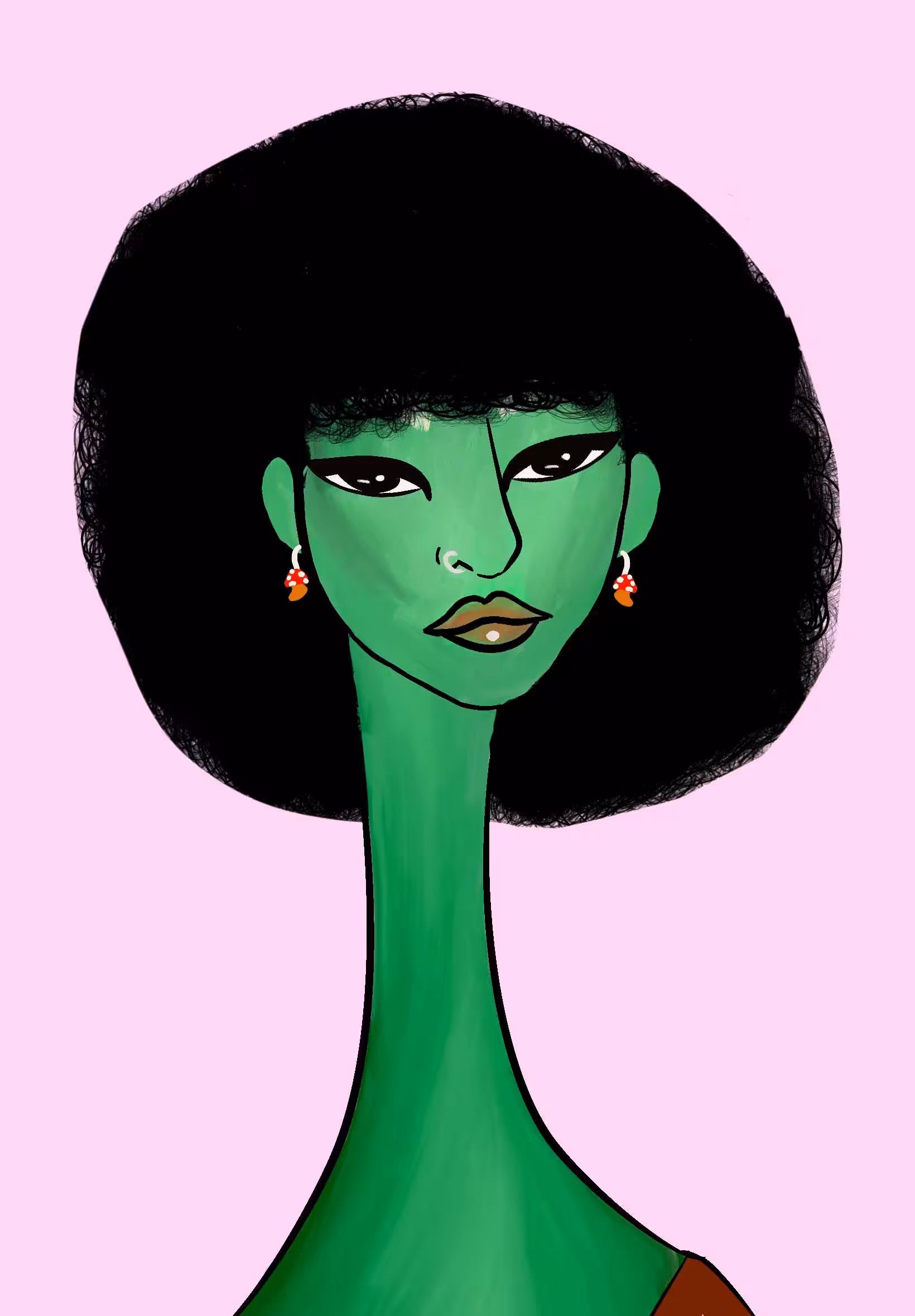 Long Neckie Lady #1540