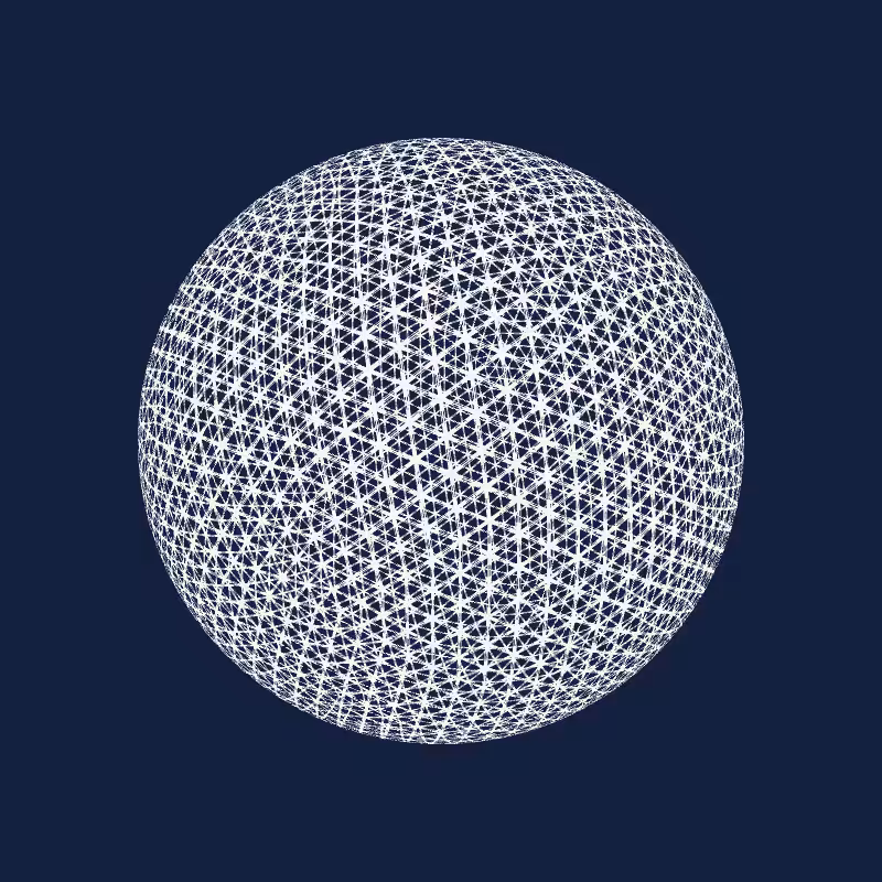 Digital Gothic: Spherical Tessellation #18