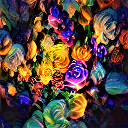 #62/4999 Metadimensional Image - Flowers in my graveyard