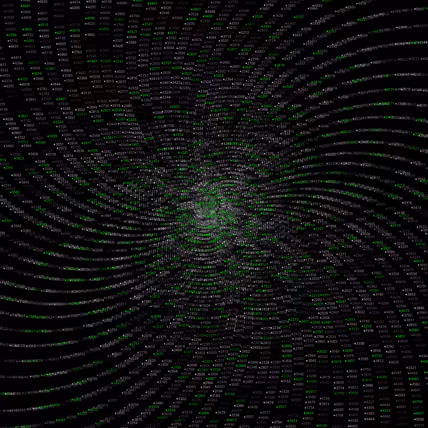 Polar Plot of Numbers #46