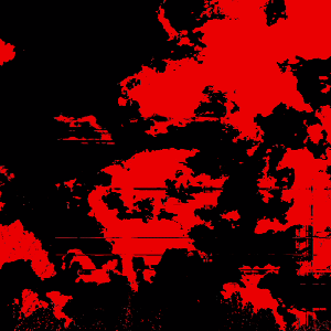 Red clouds