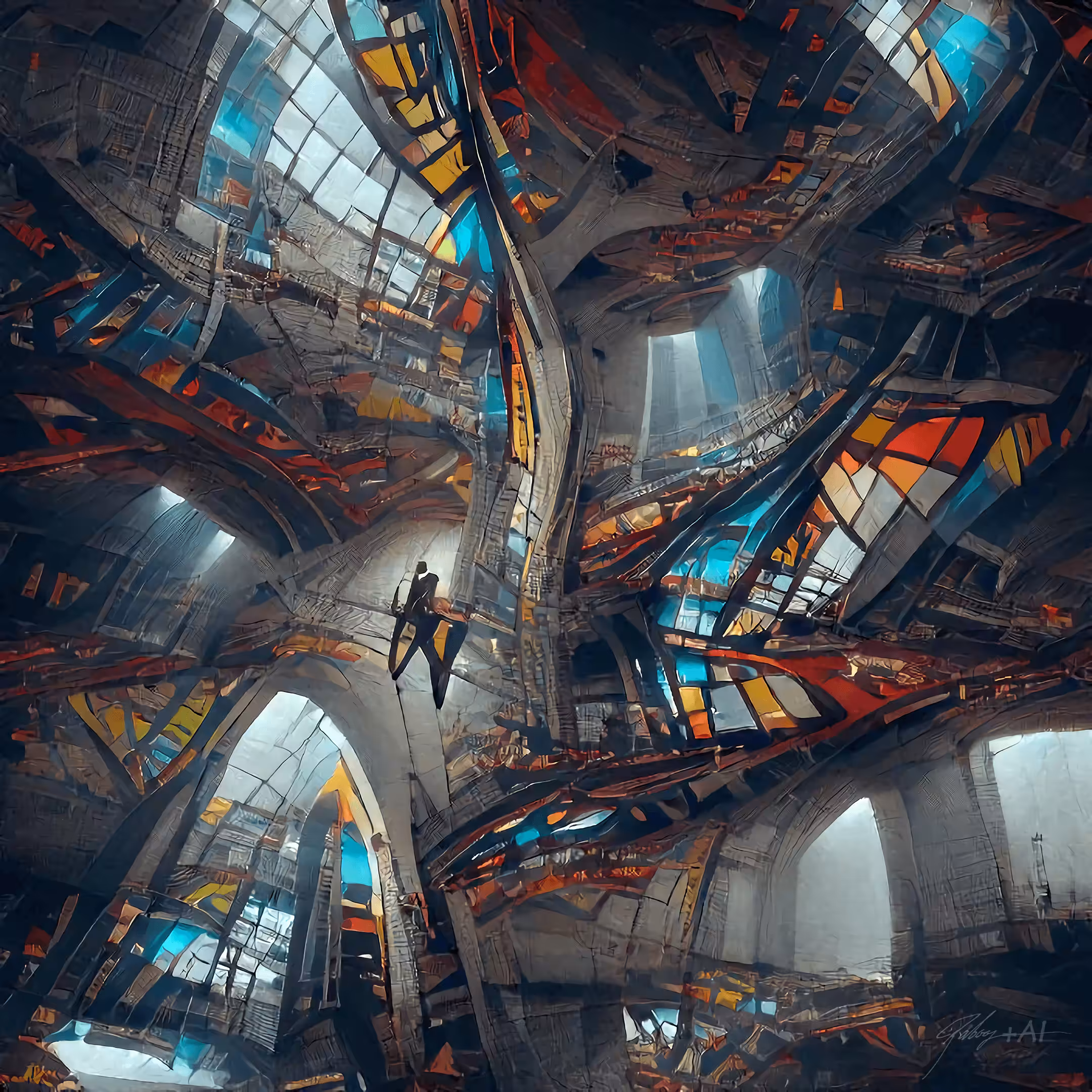 4 dimensional Futuristic church