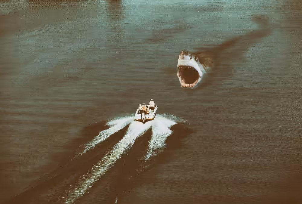 Swim shallow-there are bigger fish than you!!