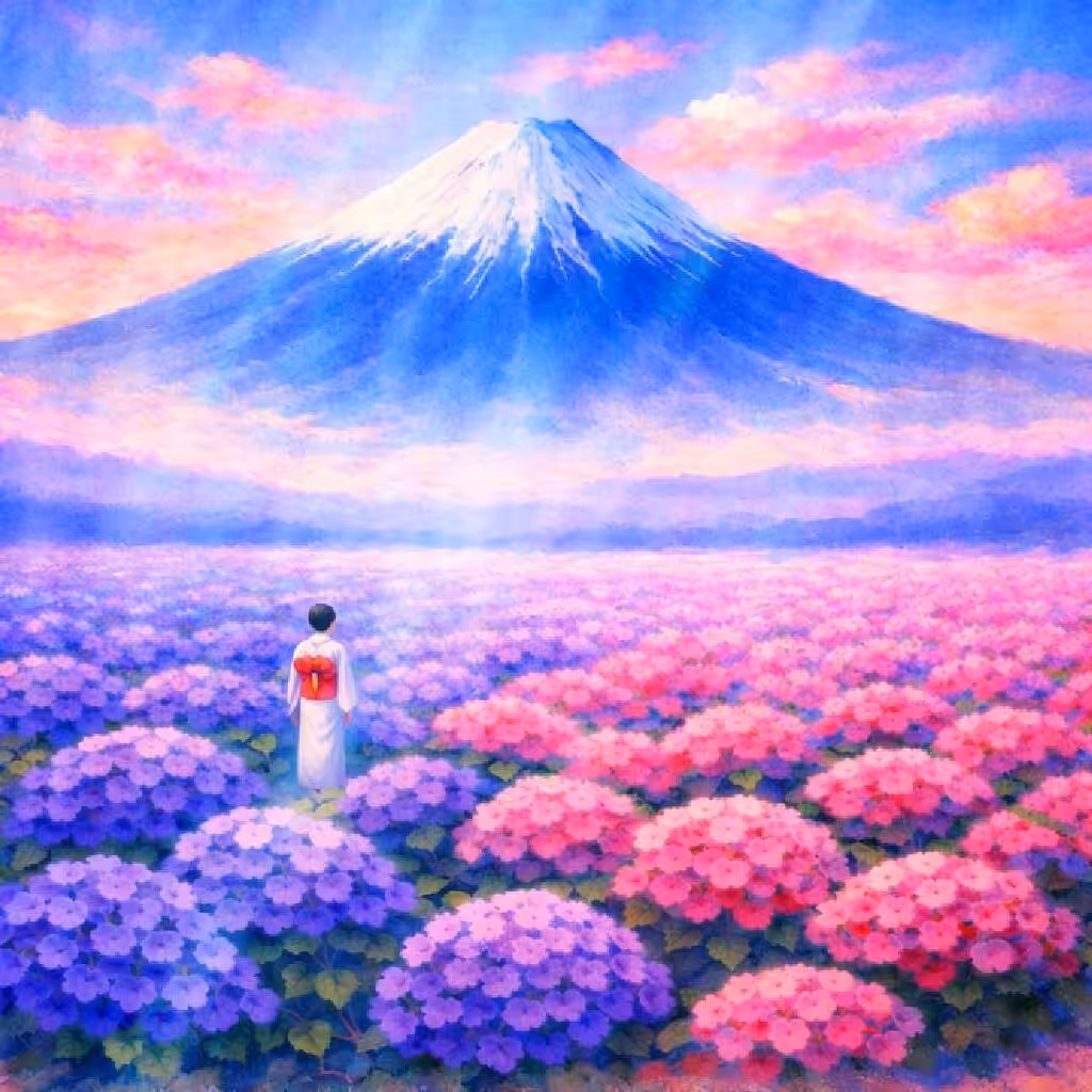 Simple Fuji Art: Blessed Horizon