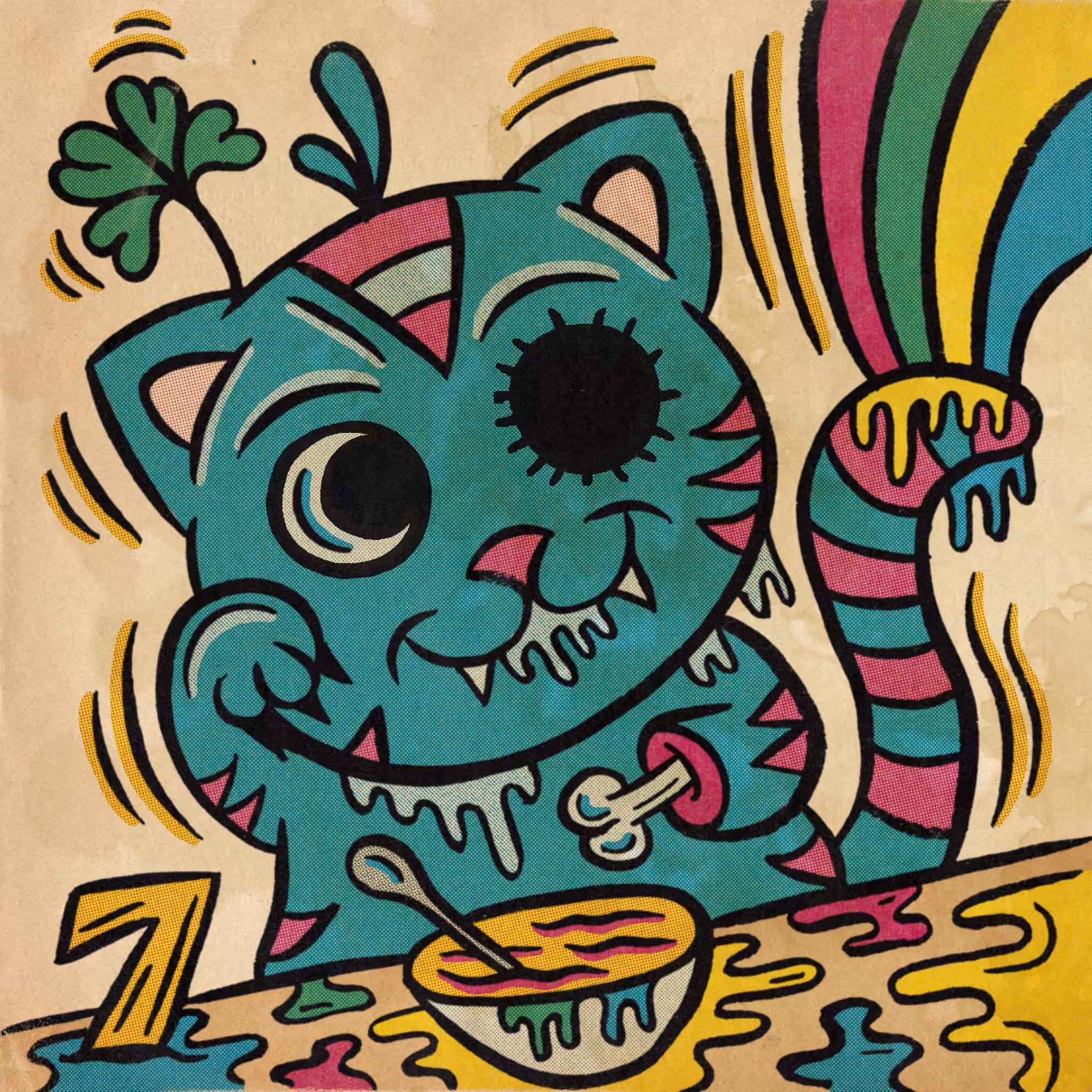 Lucky Charms Fortune Cat by Vincent Scala