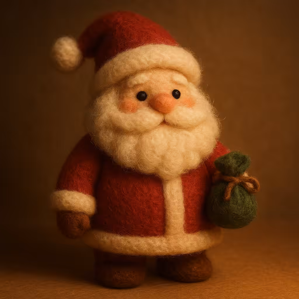 Felt Santa Claus Artwork