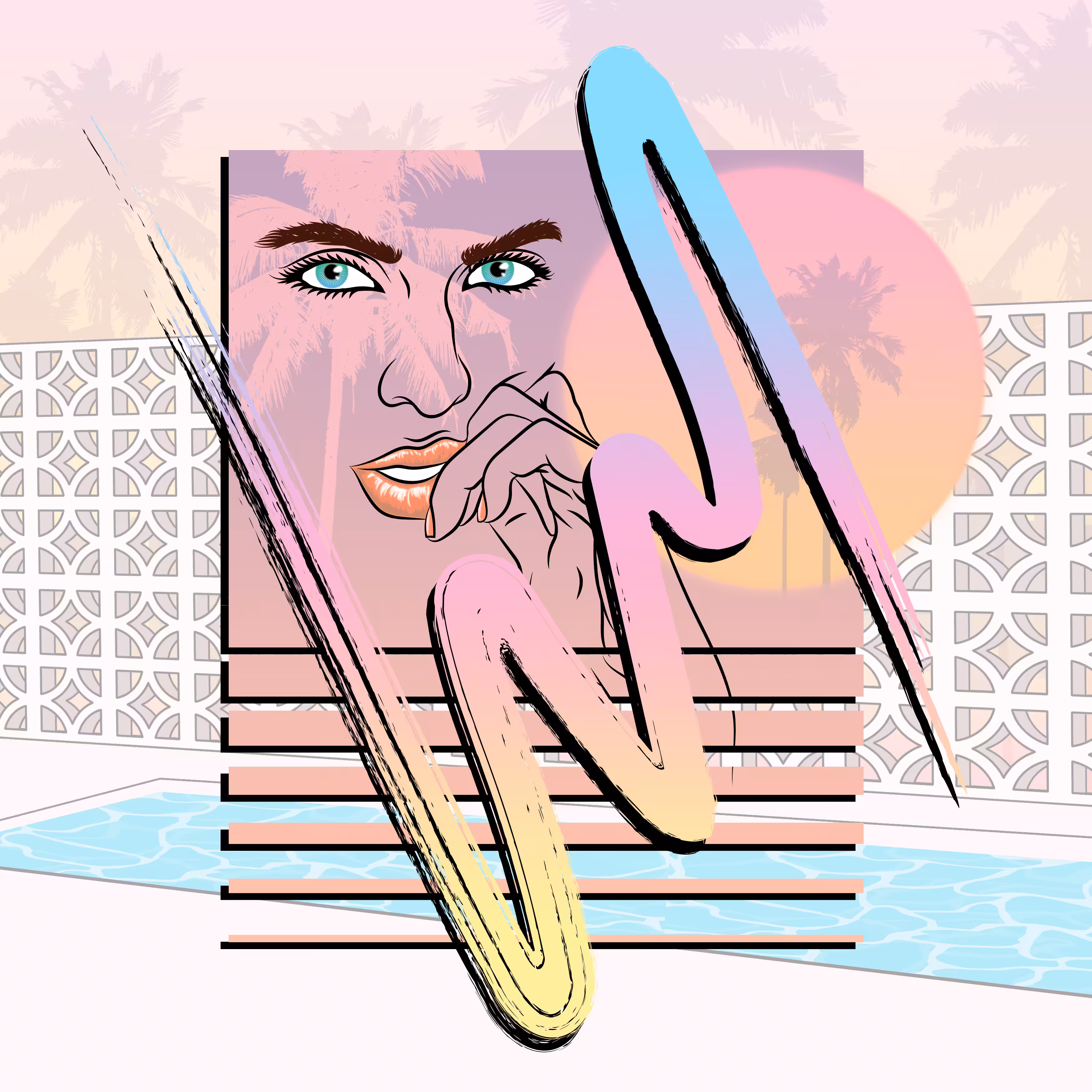 Poolside