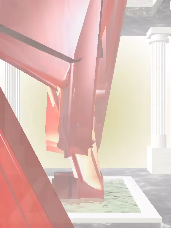 HeavenComputer: The Fading Robotic Bright Red Man #738