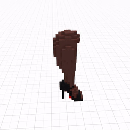Calf - Right Chocolate black pump