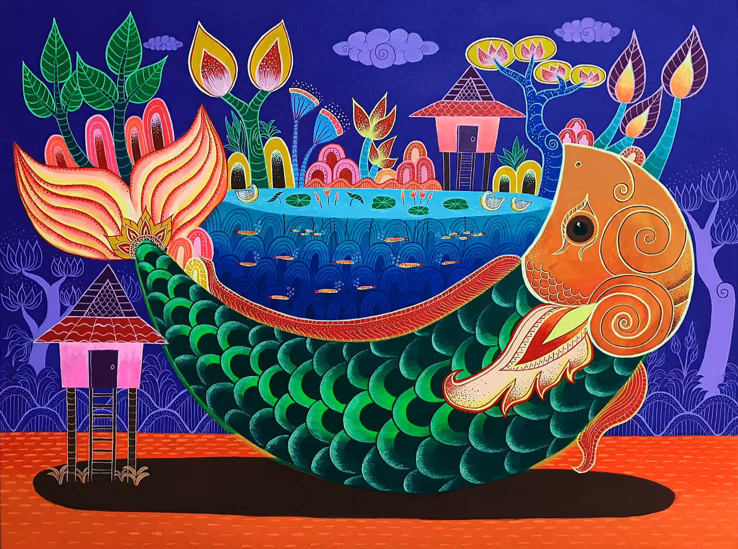 Imaginative lifestyle to lines and colorful.#14