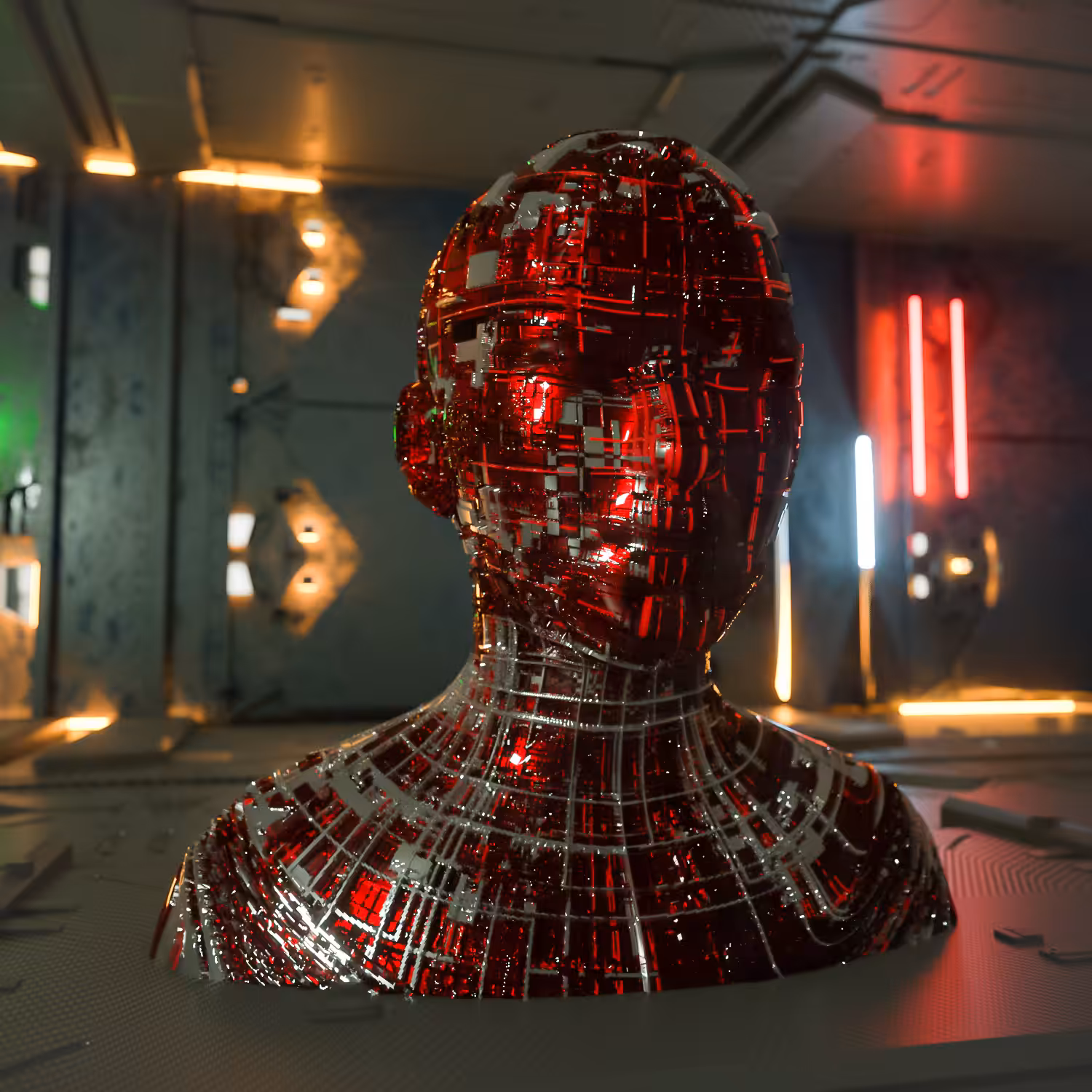 Red woman