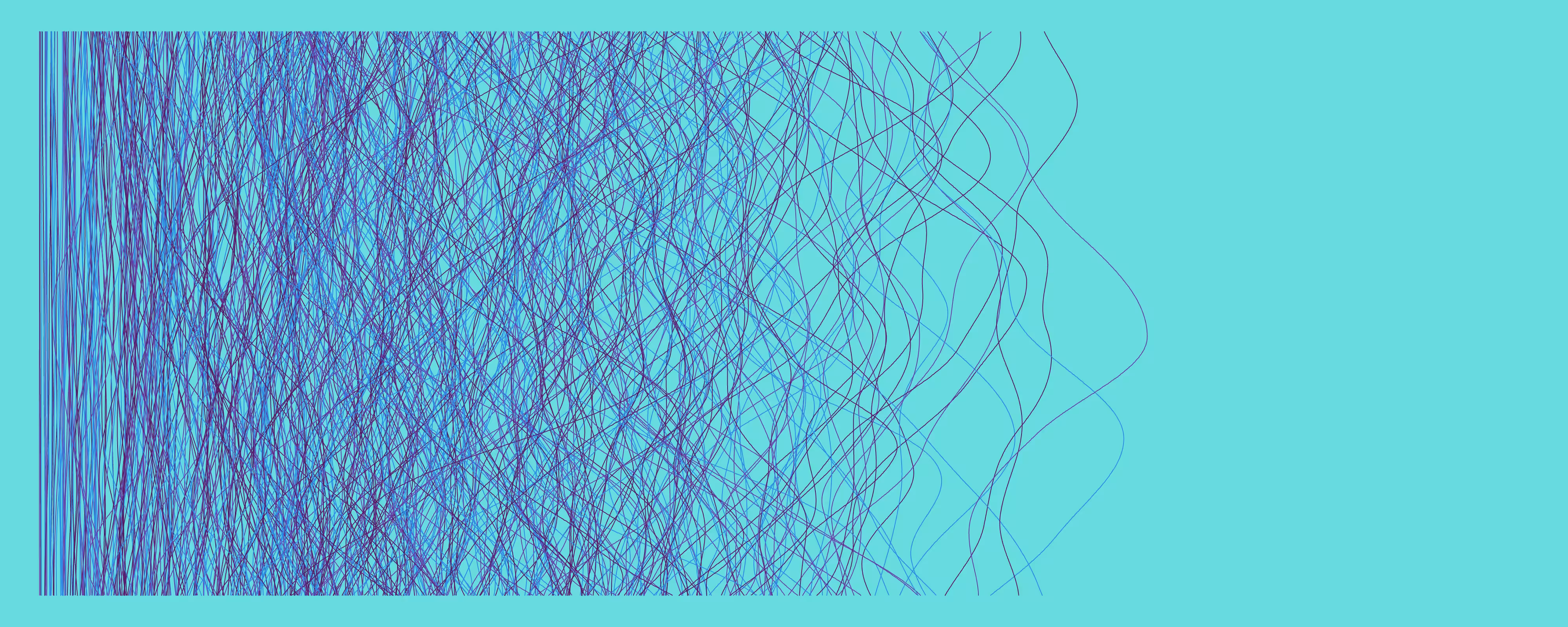 Perlin's Hair - Aqua (Series of 5)