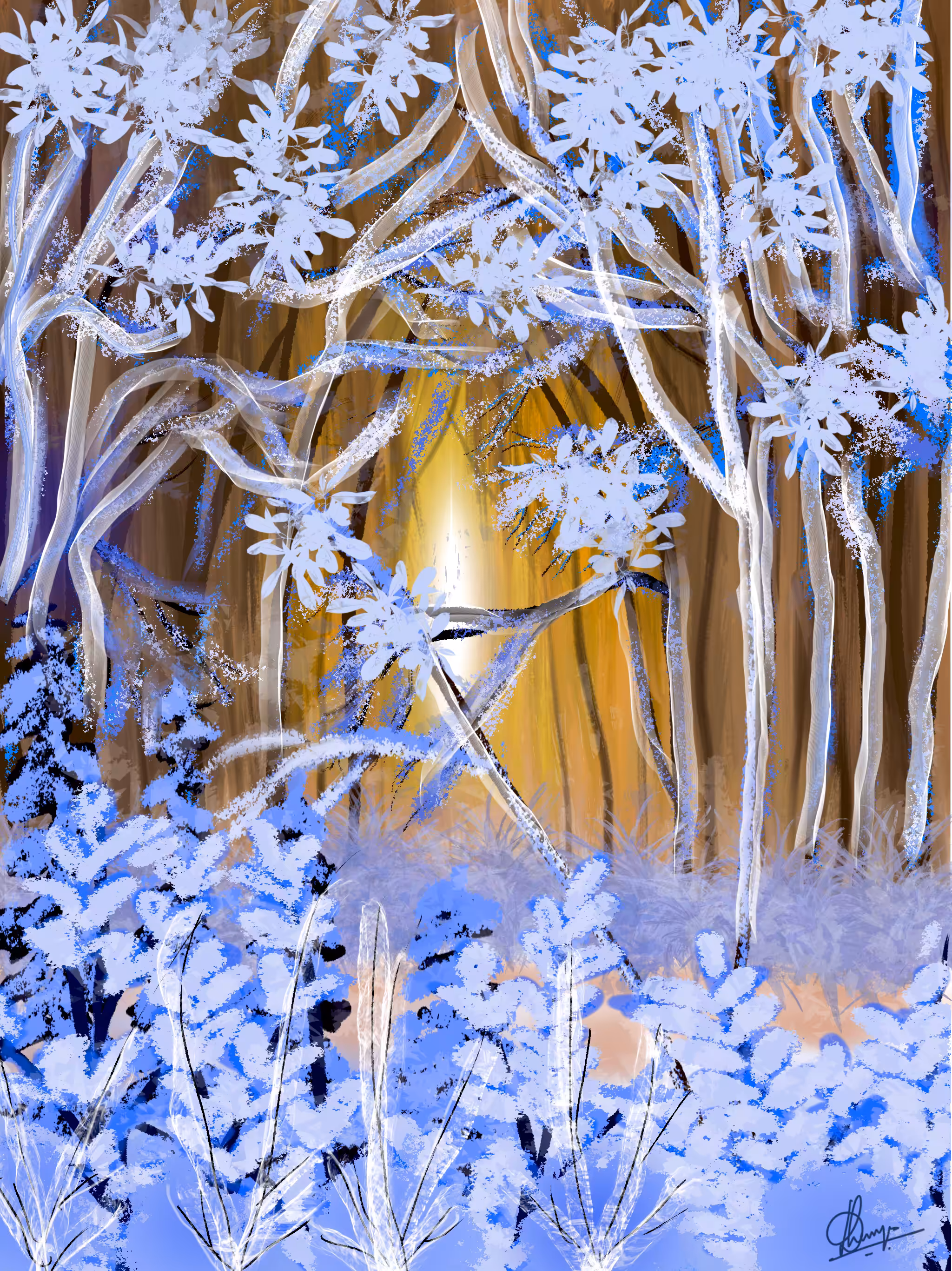 Winter Solstice Digital Art