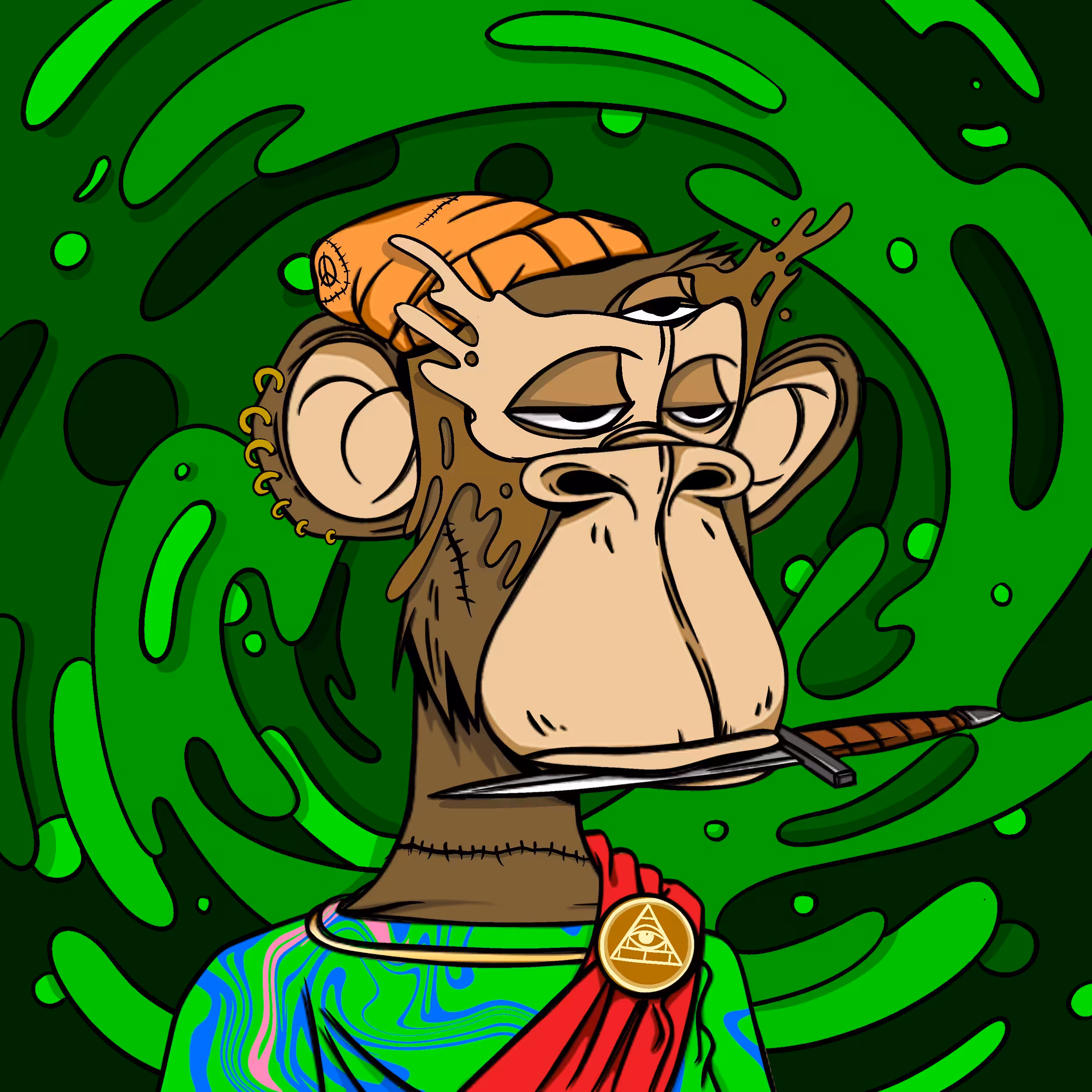 Bored Ape Remix Club: Bored Third Eye ape #5901 - 1/1 Edition