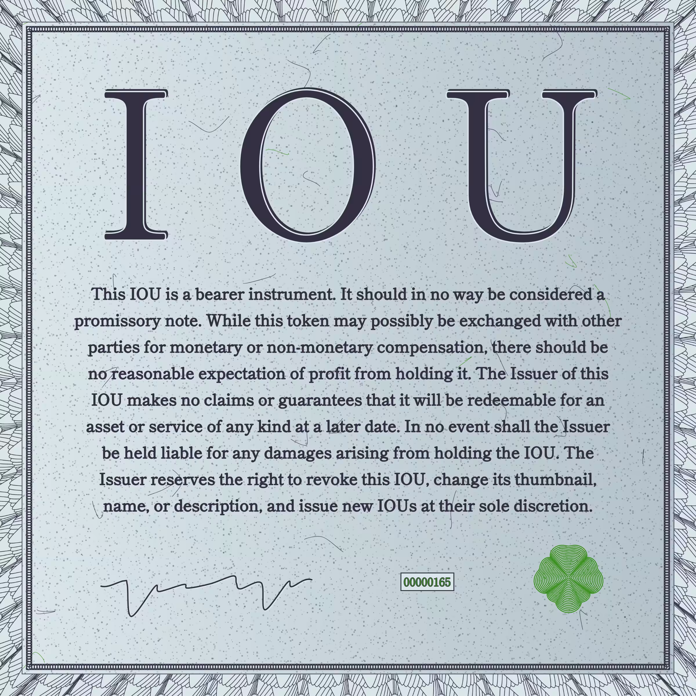 IOU #165