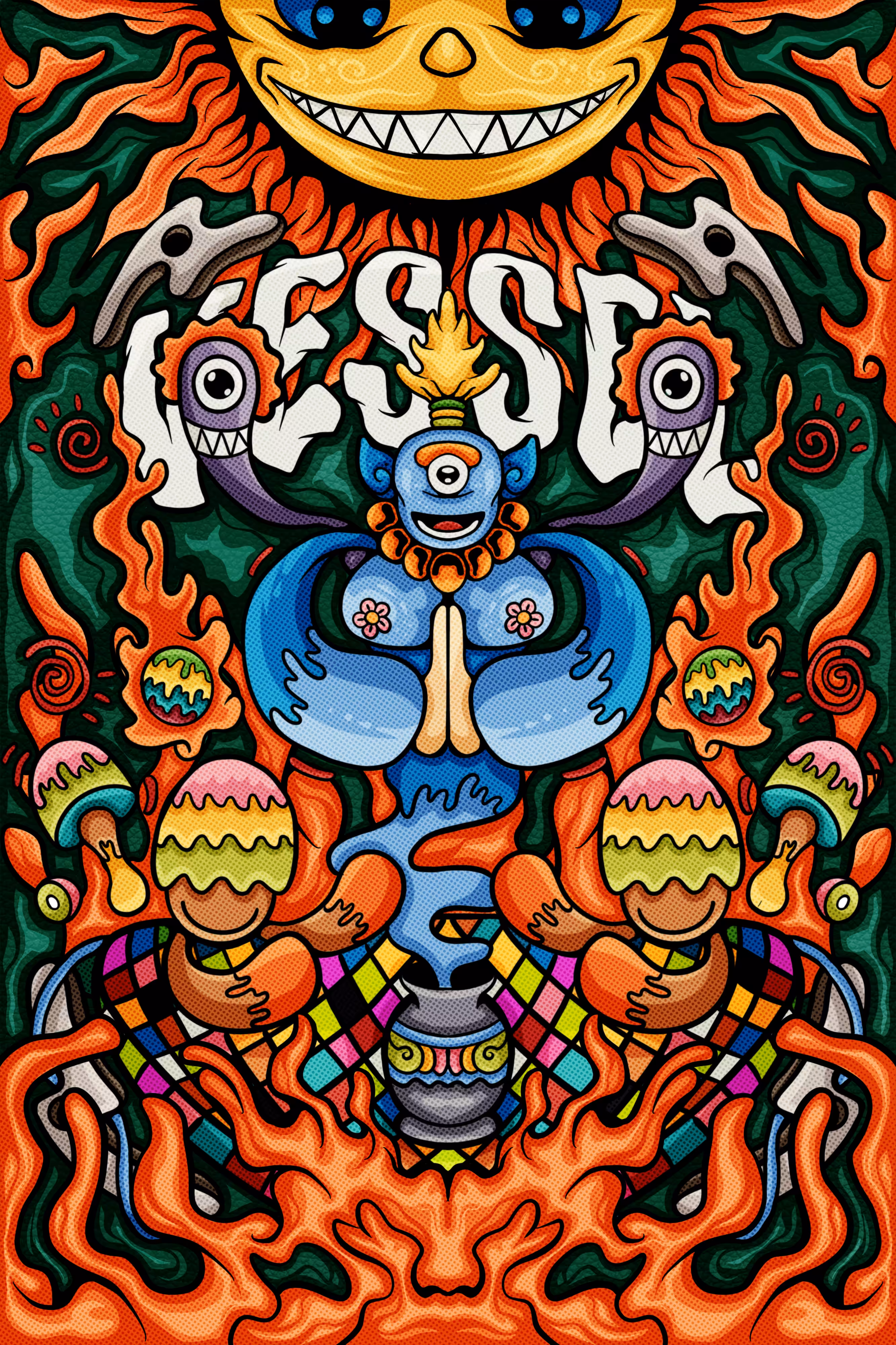 genie in the vessel