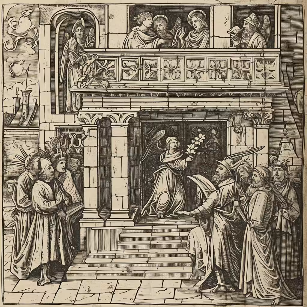Medieval Mischief: Benediction from Above