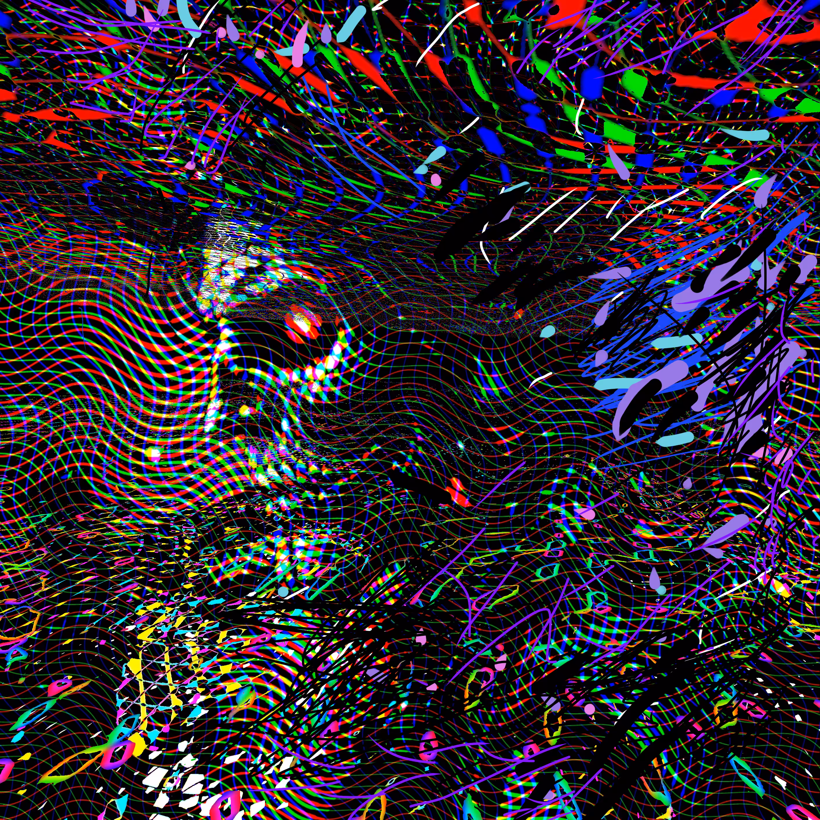 Layers of pain colored