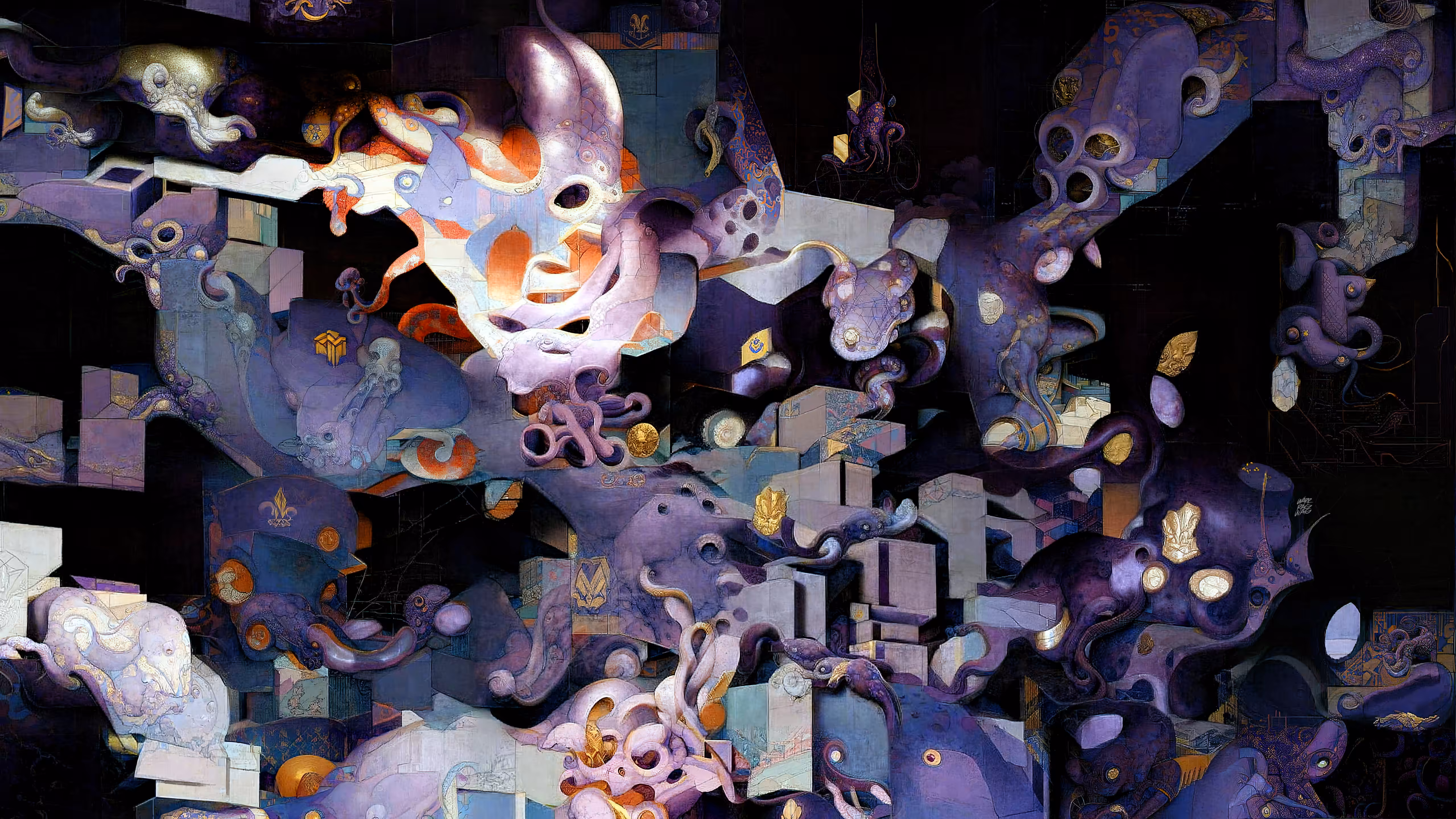 Tentacles and concrete blocks