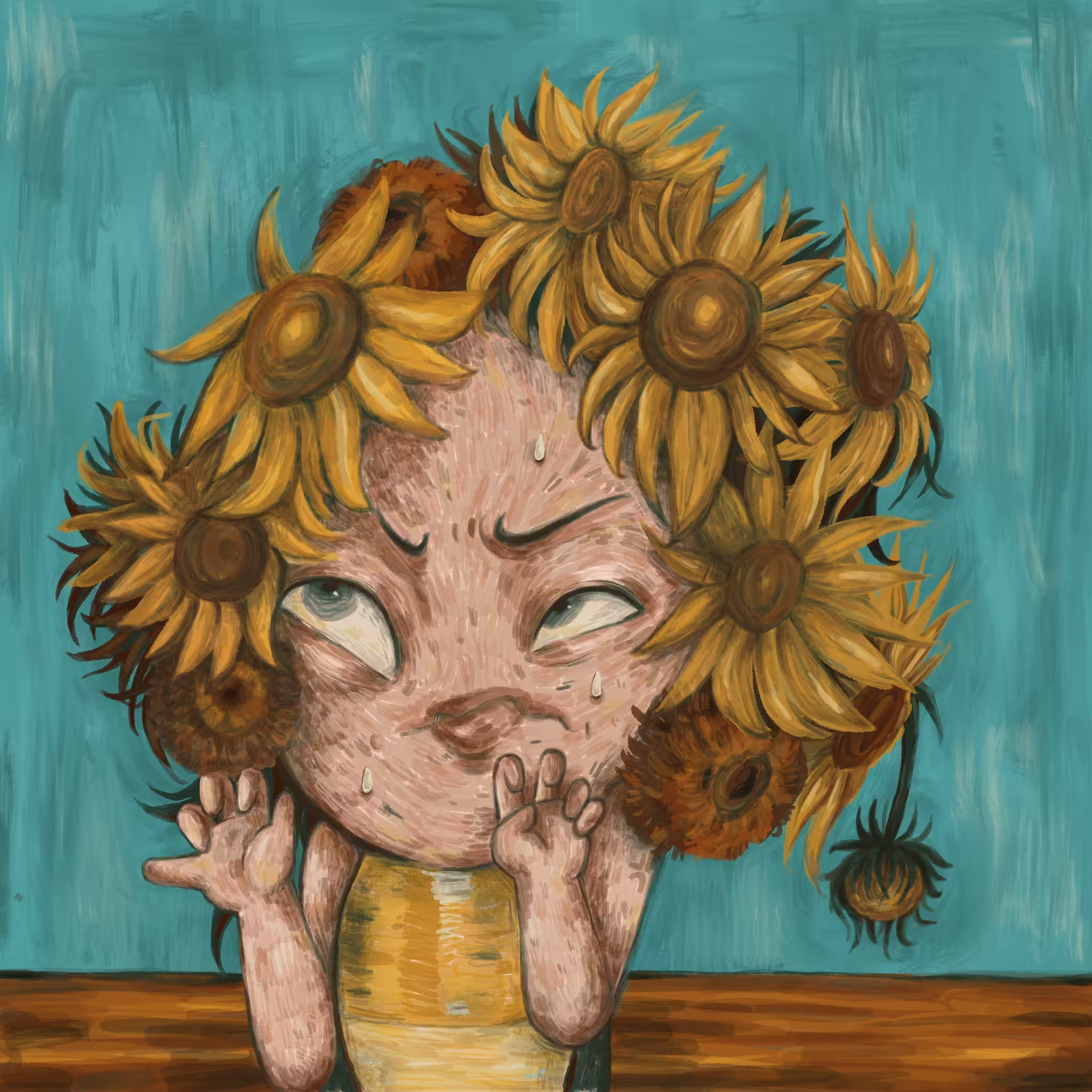 MISSING NOSE SUNFLOWER