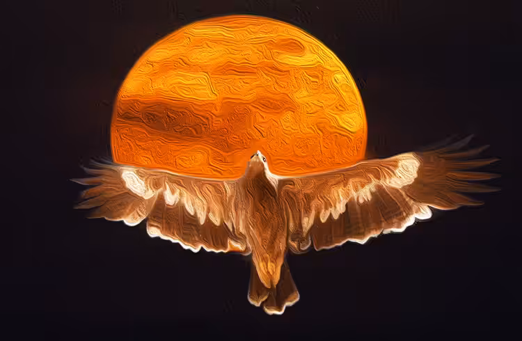 Eagle and moon#2