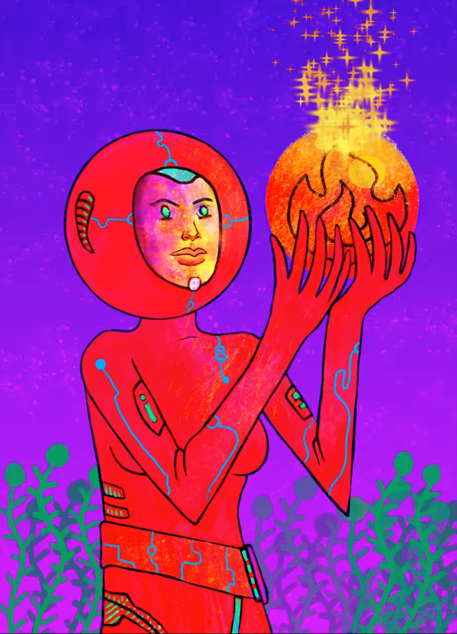 Cosmic Harvest SpaceFarmer - CraigSmithArt X FlameDeFi