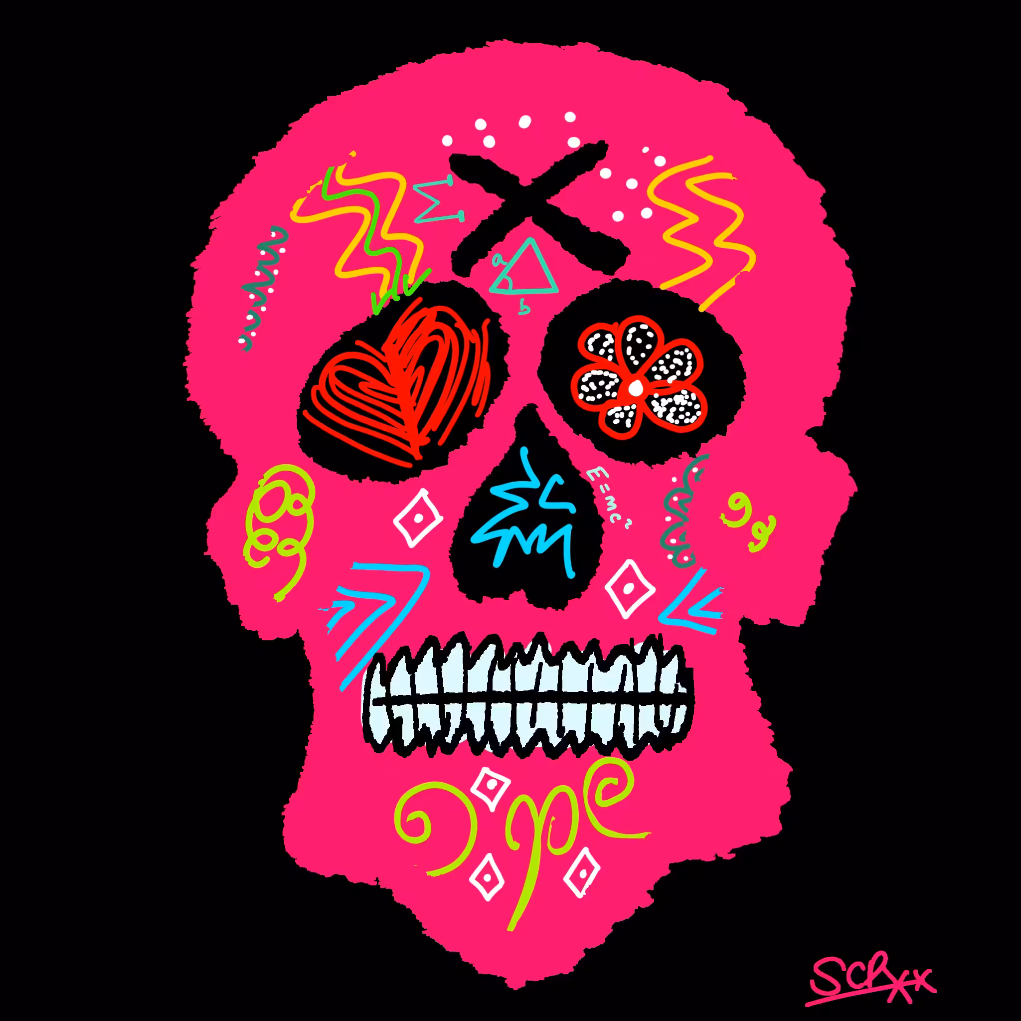 Crazy Skulls: "Fanatical #3" SCP XX - Crazy Skull ArtWork