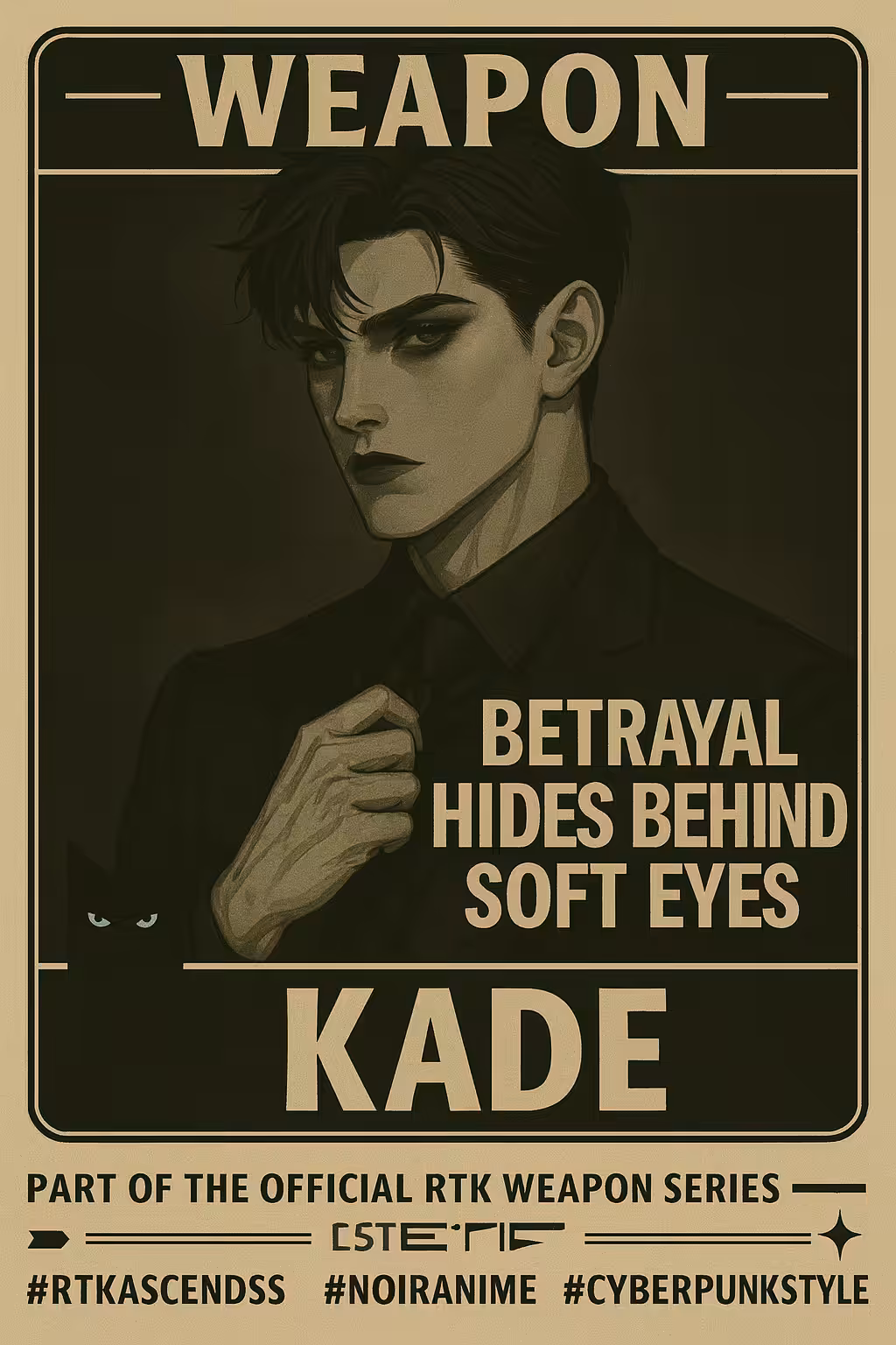 💔 Weapon Card #6: KADE – “Betrayal hides behind soft eyes”