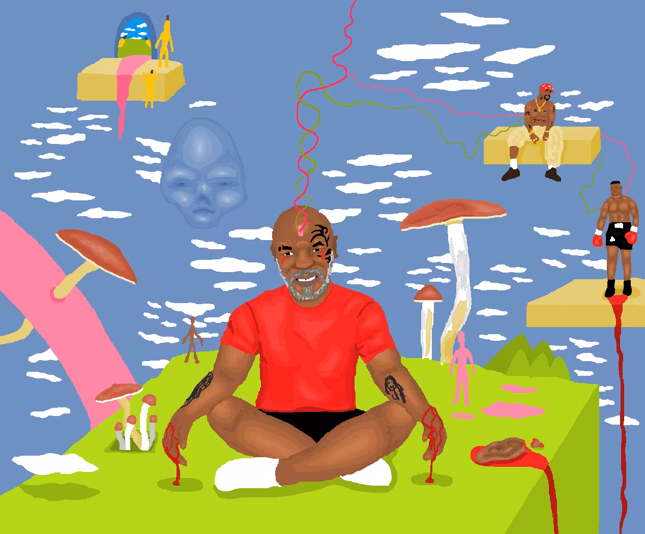 Tyson psilocybin trip