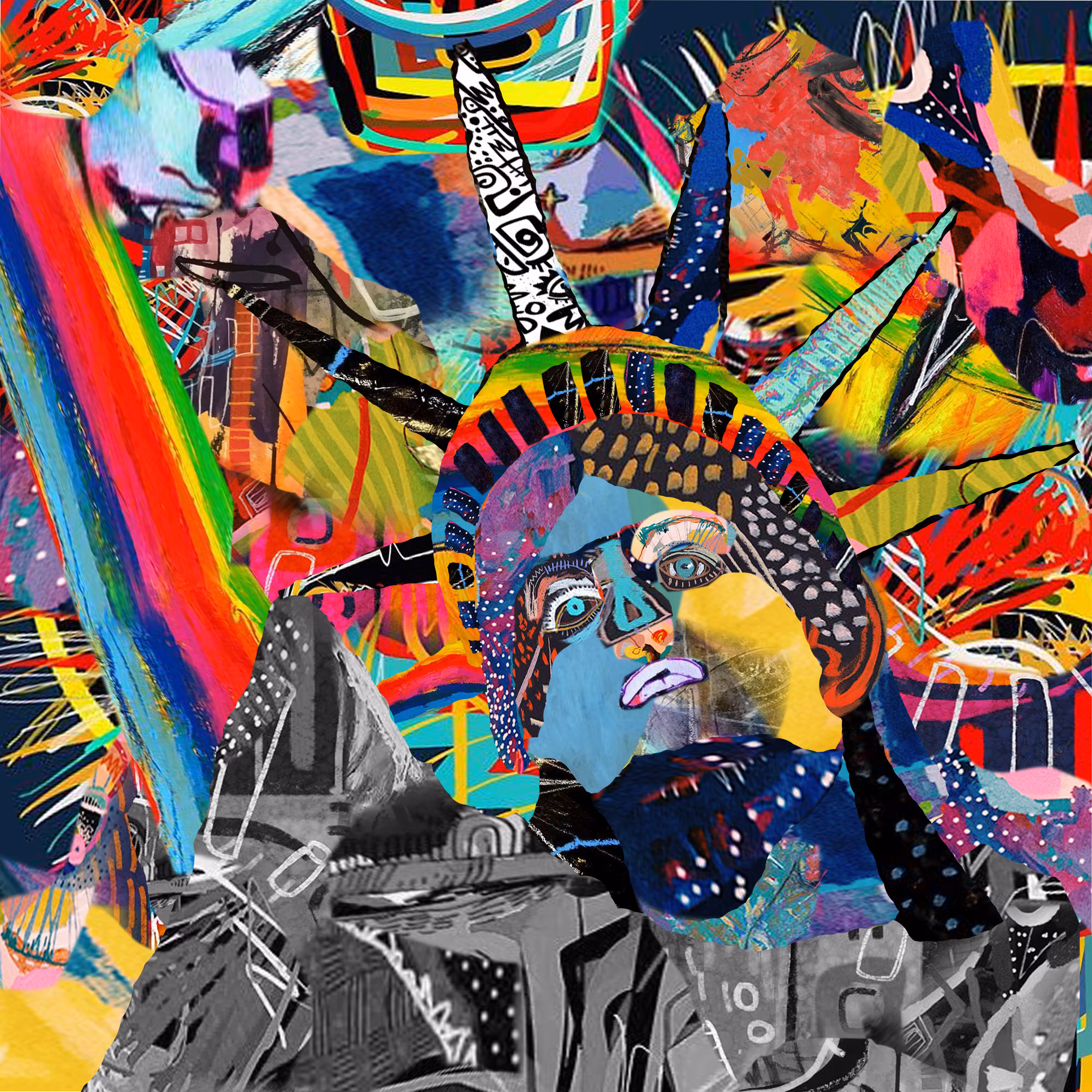 The trippy statue of liberty Sick&Weird