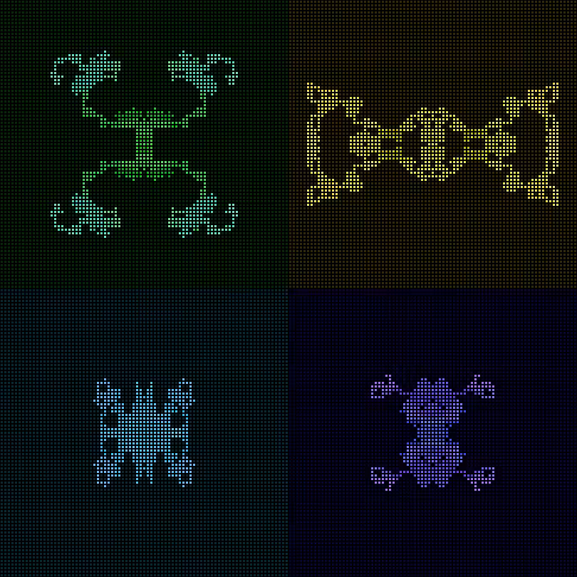 Dither Creatures 2x2 #100