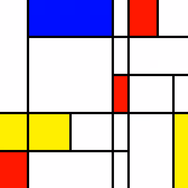 compositioninredblueandyellow.art, (NFT) #109