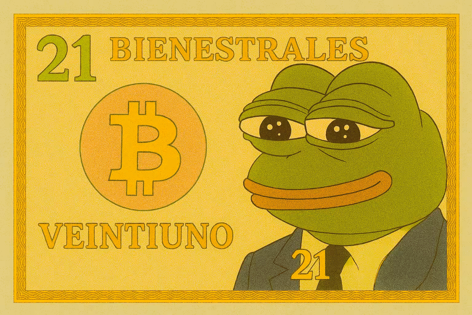 Bienestrales: Mexican Art Money: Bienestrales Mexican Art Money 21 Pesos Pepe Edition