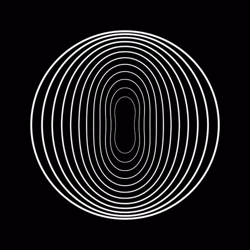 UntitledByJacob: Warp #000 "White on Black"