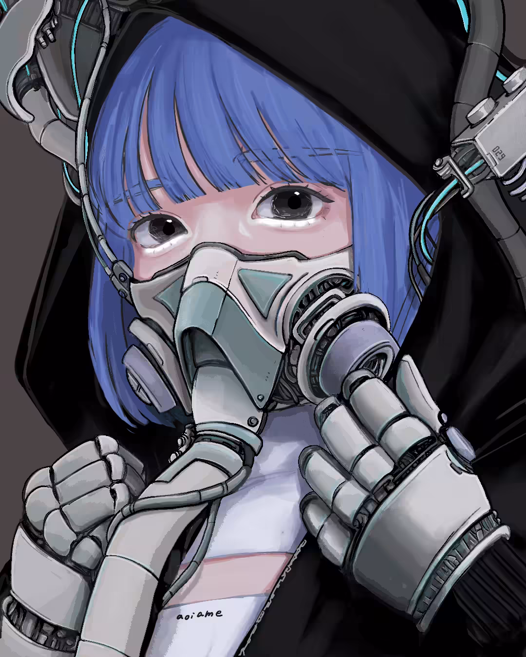 aoiame × ONIKU MASK GIRL
