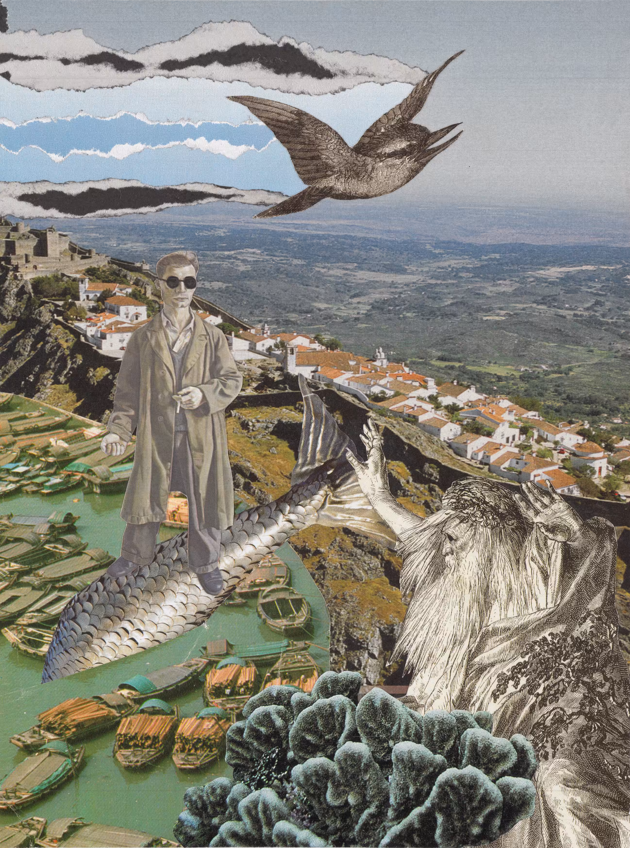 Handmade Collages: Earth in motion