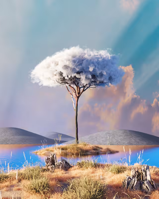 Cloudy desert #6