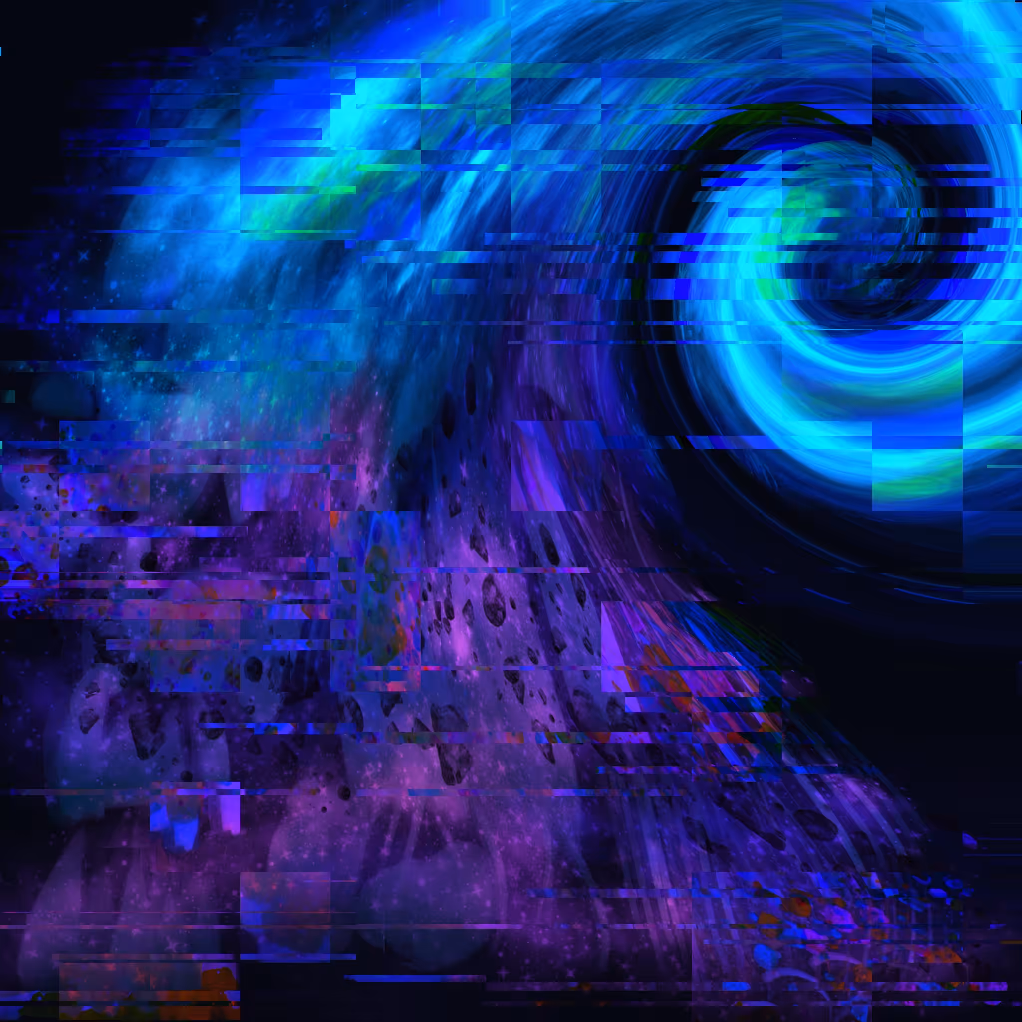 Abstract fantasies: abstract cosmic whirlpool
