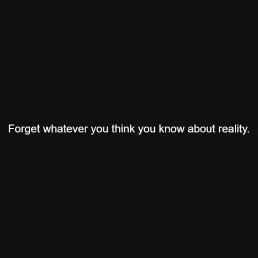 Forget whatever you ...