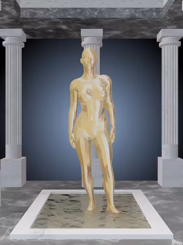 HeavenComputer: The Fragmented Threatening Real Gold Woman #848