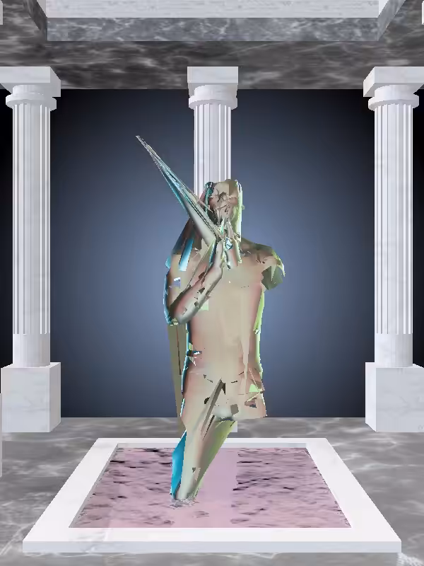 HeavenComputer: The Praying Chatoyant Amazonite Man #754