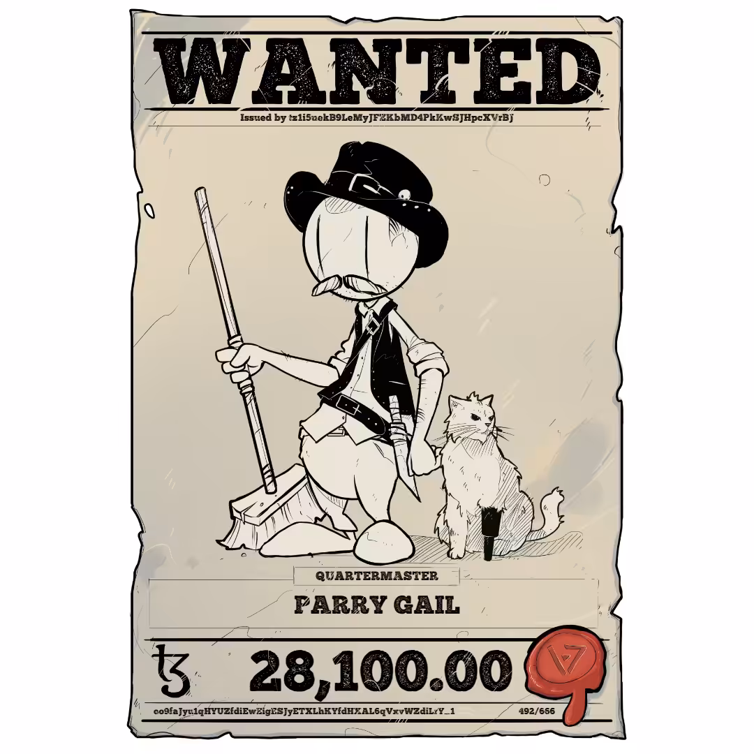 PARRY GAIL | TEZOS PIRATE 492/666