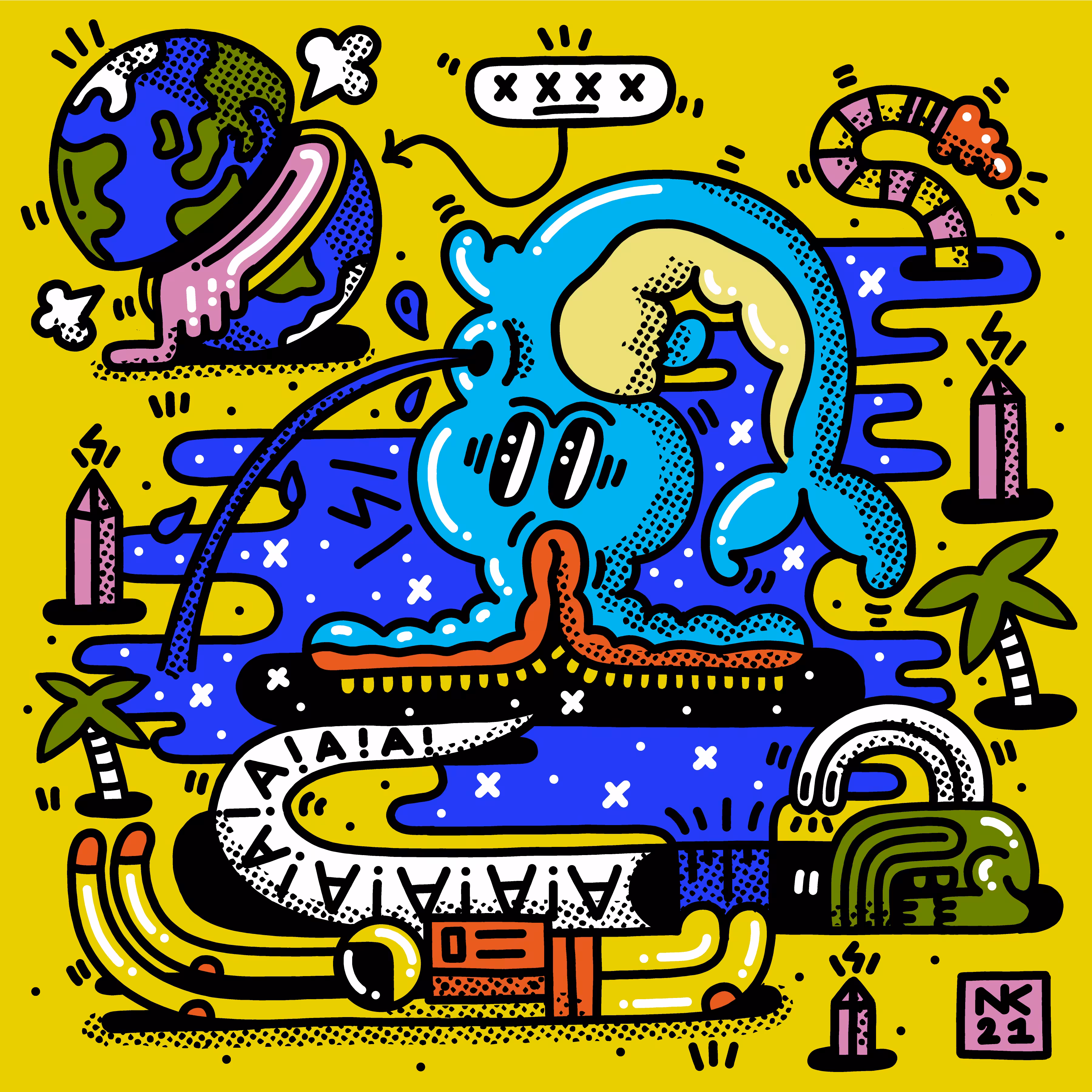 Cosmic Realms - Yellow