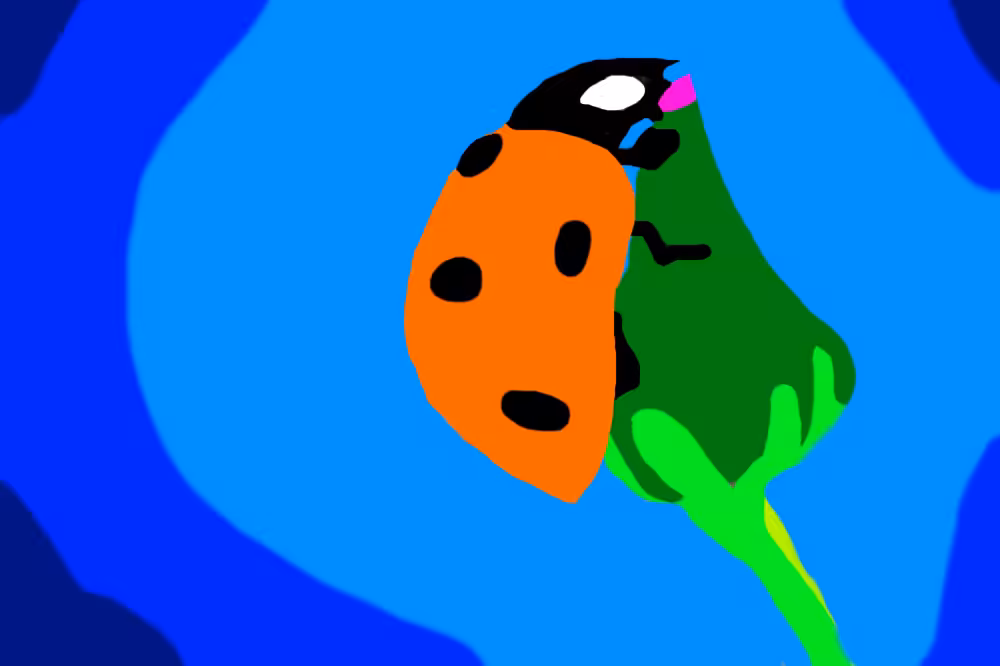 DIGITAL PAINTING: La Coccinelle 